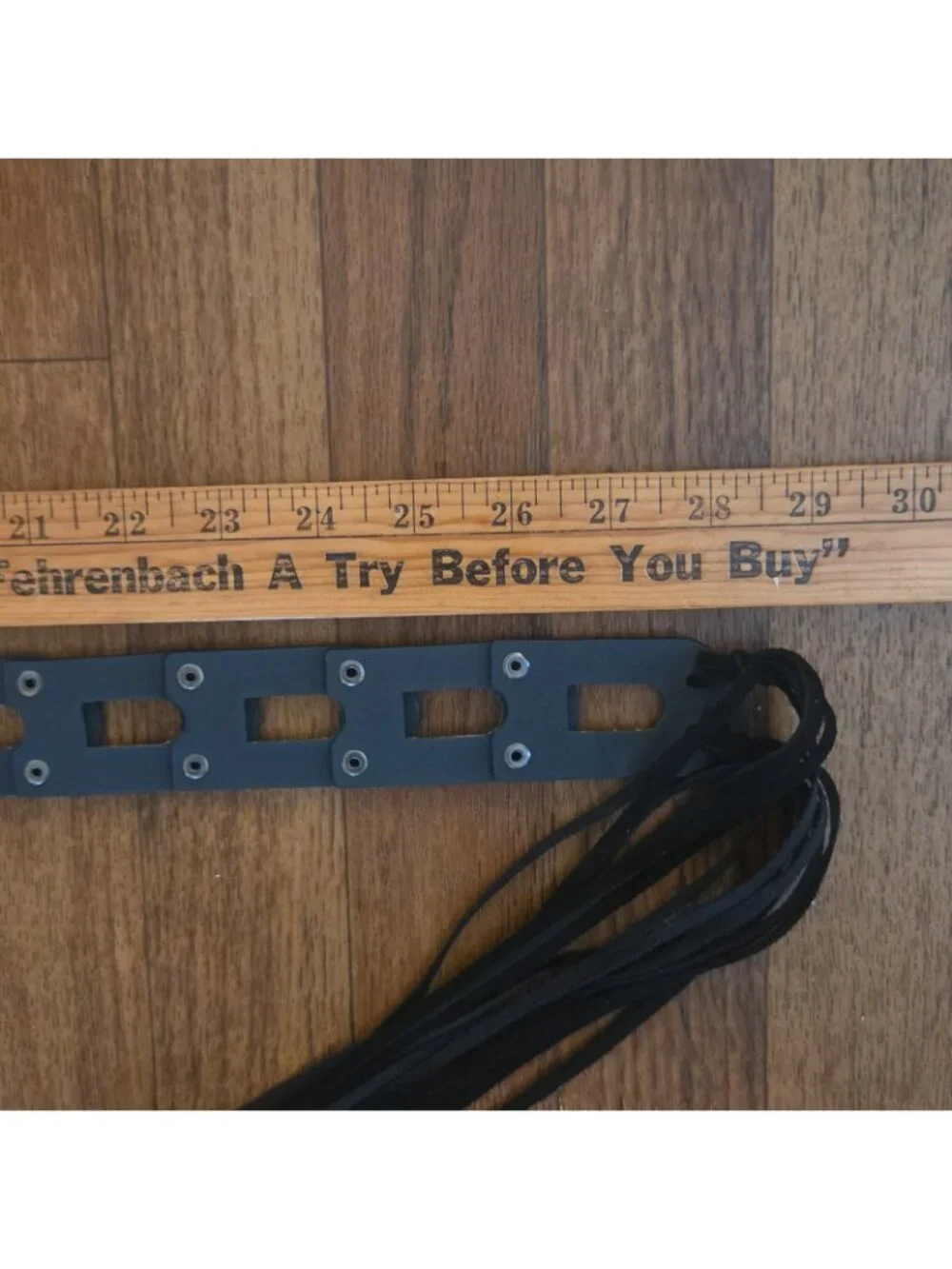 Small/Medium Black Tie Belt Fringe Boho Studded Hipster